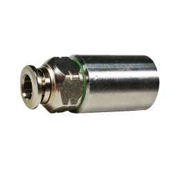 1/4 Pump Adapter x 1/4 FPT Push Lock Rated for 1500PSI Nickel Plated Brass used in our misting pumps_mistcooling.com