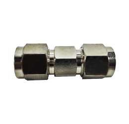 3/8 Compression Union Rated for 1500PSI Nickel Plated Brass used for our misting system to unit two mist lines into one. Can be used with Low, Mid, And High-Pressure Systems_mistcooling.com