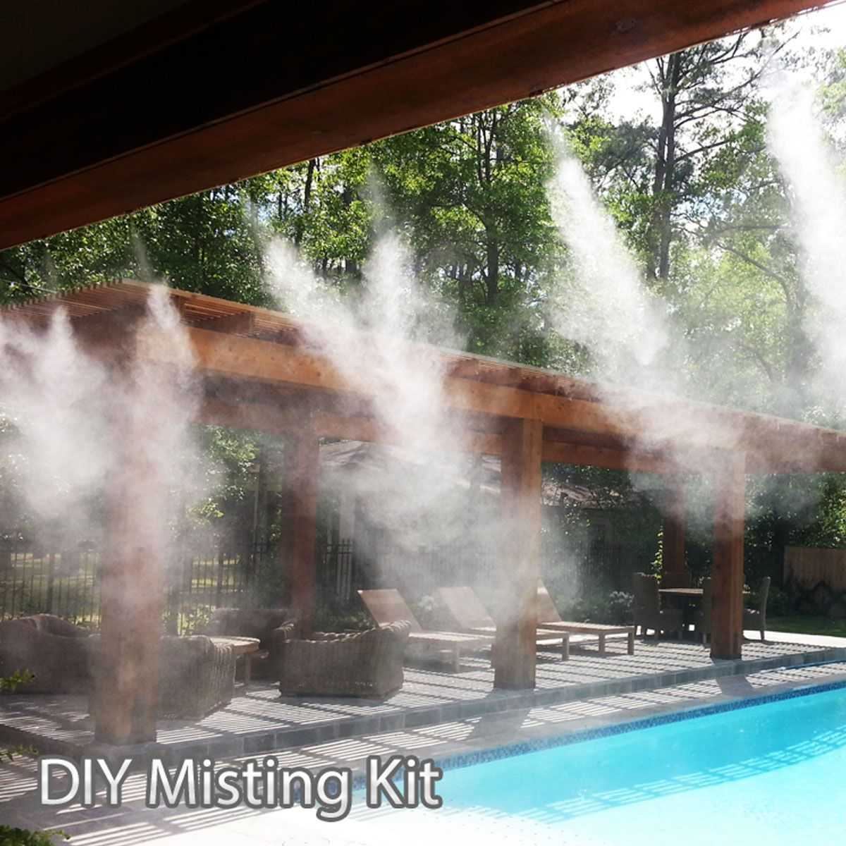 Details about   Summer Spray Courtyard Cool Patio Breeze Misting Fan Kit Outdoor Garden Nozzles 